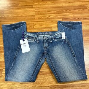 Plastic Women Boot Cut Jeans - Blue